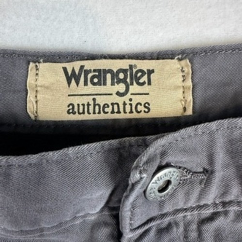 Wrangler Cargo Pants Mens 36x32 Gray Fleece Lined Outdoor Workwear Gorpcore - Picture 5 of 11